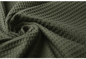 Wafel Katoen Army Groen