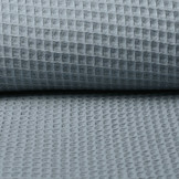 Wafel Katoen Blauw-Grijs