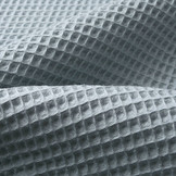 Waffle Pique Fabric Blue-Grey