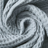 Wafel Katoen Blauw-Grijs