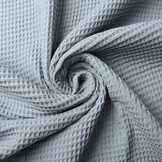 Wafel Katoen Blauw-Grijs