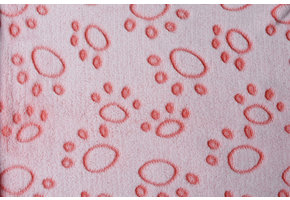Coral Fleece Pfoten Rosa