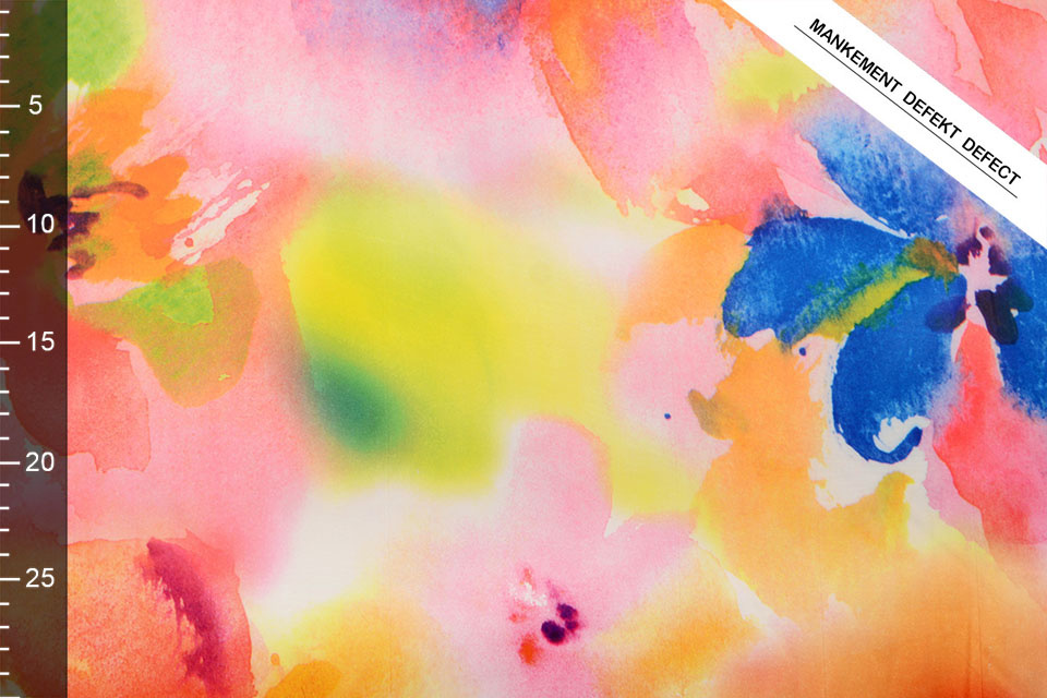 Stretch Satin Bedruckt Aquarel