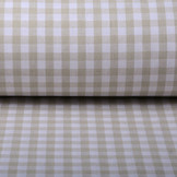 Gingham Check 8 mm Beige