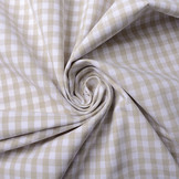 Gingham Check 8 mm Beige