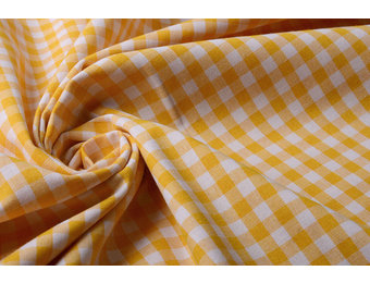 Gingham Check 8 mm Yellow