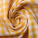 Gingham Check 8 mm Yellow