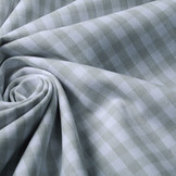 Gingham Check 8 mm Light Grey