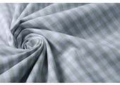 Gingham Check 8 mm Light Grey