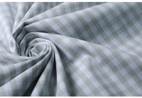Gingham Check 8 mm Light Grey