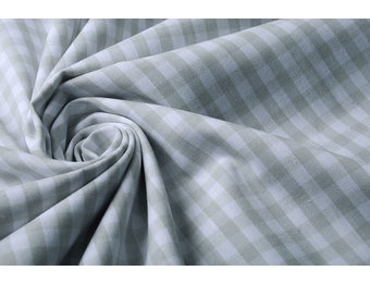 Bauern Karo 8 mm Hellgrau