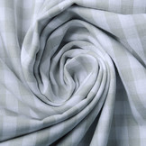 Gingham Check 8 mm Light Grey