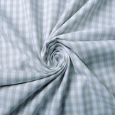 Gingham Check 8 mm Light Grey