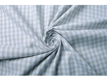 Bauern Karo 8 mm Hellgrau