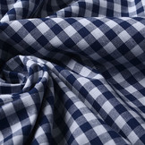 Gingham Check 8 mm Navy Blue