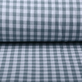 Gingham Check 8 mm Grey