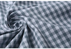 Gingham Check 8 mm Grey