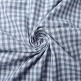 Gingham Check 8 mm Grey