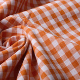 Gingham Check 8 mm Orange