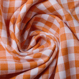 Gingham Check 8 mm Orange