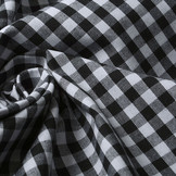 Gingham Check 8 mm Black