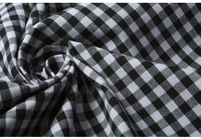 Gingham Check 8 mm Black