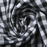 Gingham Check 8 mm Black
