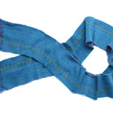 Cuff Fabric Blue Checkered