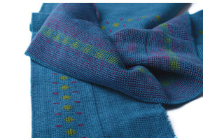 Boordstof Blauw Ruit