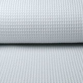 Waffle Pique Fabric Silver