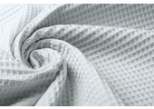 Waffelpiqué Baumwolle Silber