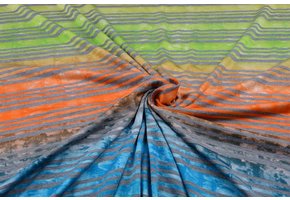 Jersey Viscose Kleine Streep Multicolor 6