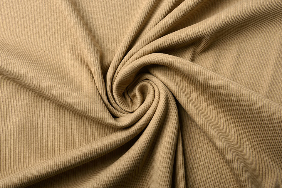 Rib Jersey Mocha Brown - YES Fabrics