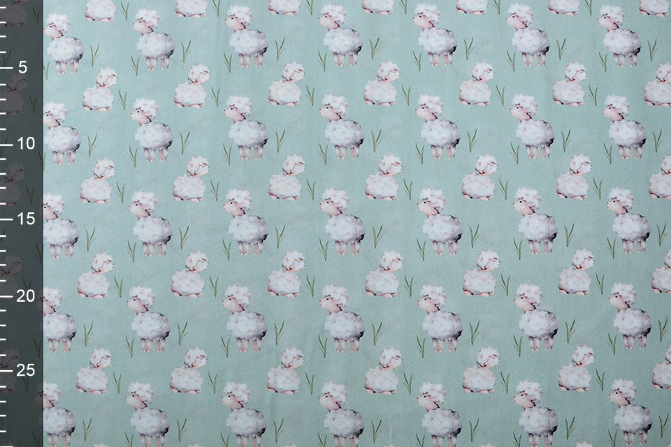 100% Digital Cotton Sheep Old Green