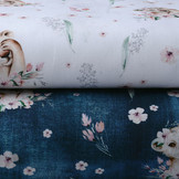 100% Digital Cotton Lion Cub Blue