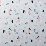 100% Digital Cotton Crested Tit Silver