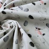 100% Digital Cotton Crested Tit Silver