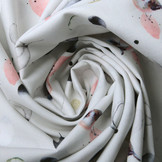 100% Digital Cotton Crested Tit Silver