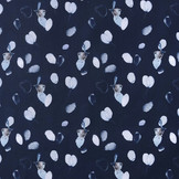 100% Digital Cotton Crested Tit Navy Blue