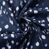 100% Digital Cotton Crested Tit Navy Blue