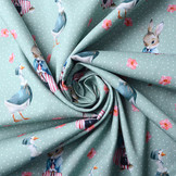 100% Digitaal Katoen Konijn Gans Groen