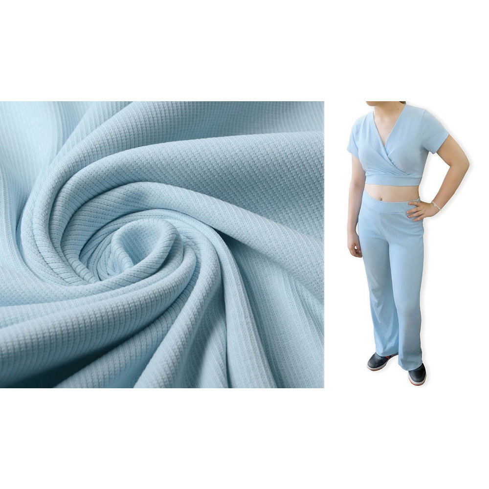 Rib Jersey Baby Blue YES Fabrics