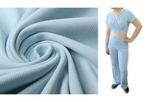 Ripp Jersey Babyblau