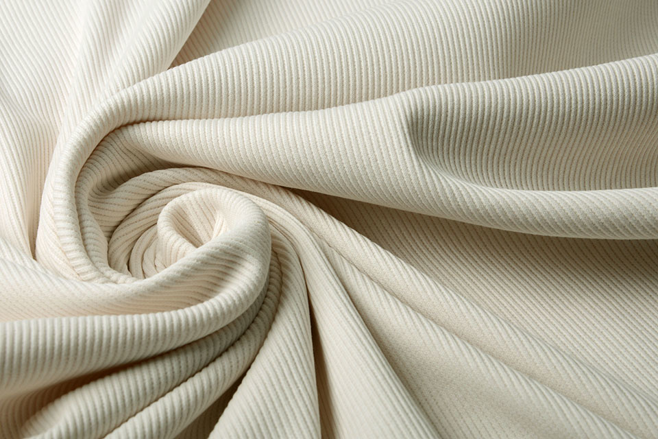 Rib Jersey Creme - YES Fabrics