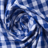 Gingham Check 8 mm Cobalt Blue
