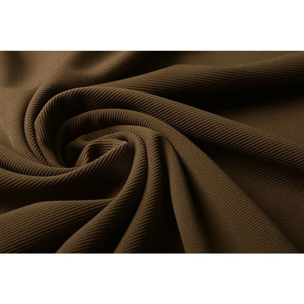 Tan Stretch Cotton 2x2 Rib Knit - Rib Knit - Jersey/Knits - Fashion Fabrics