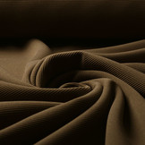 Ottoman Rib Jersey Fabric Mocha Brown