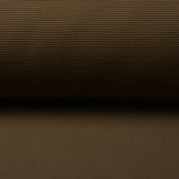 Ottoman Rib Jersey Fabric Mocha Brown