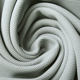 Ottoman Rib Jersey Stof Licht Grijs