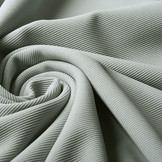 Ottoman Rib Jersey Stof Licht Grijs